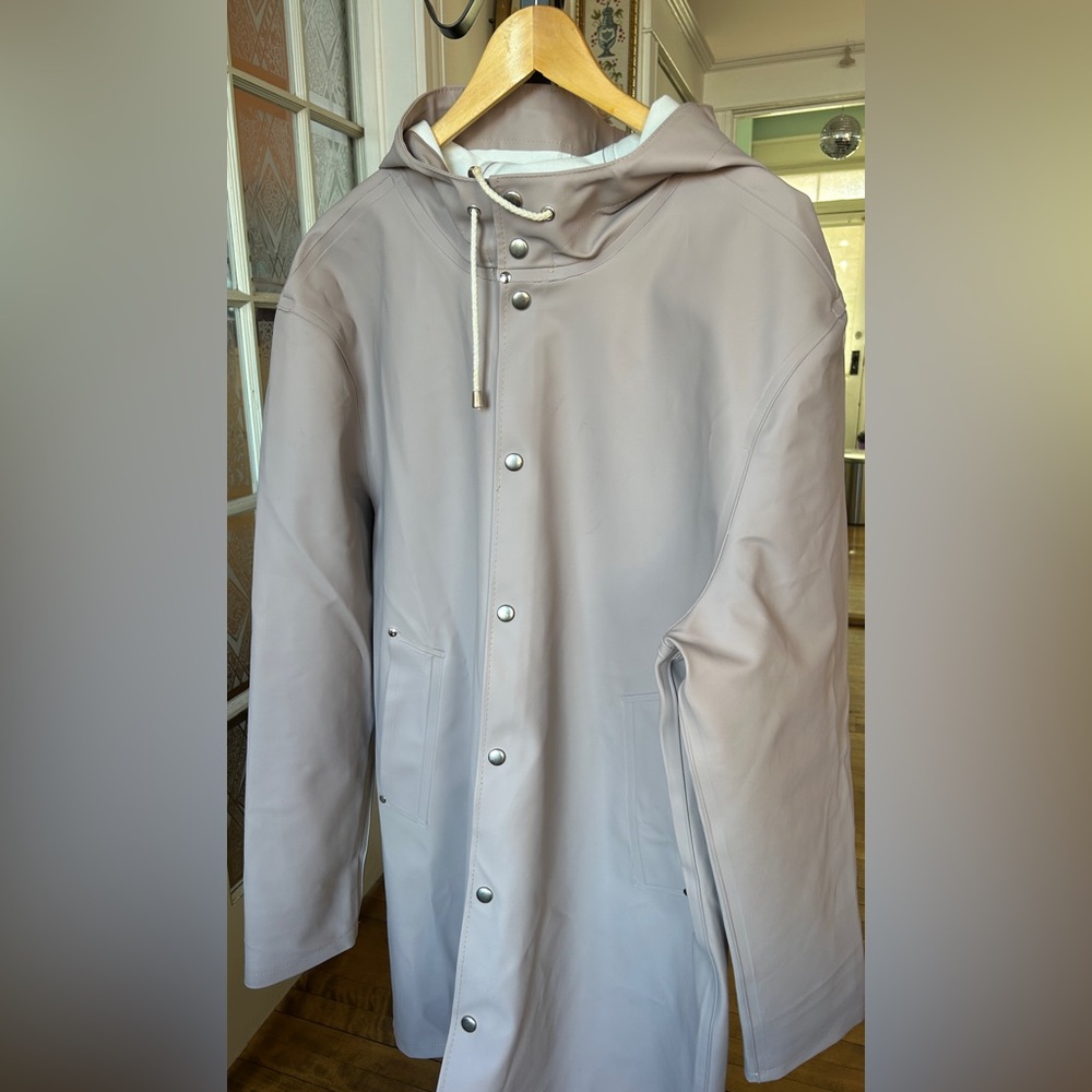 Stutterheim Stockholm beige raincoat in XXL
